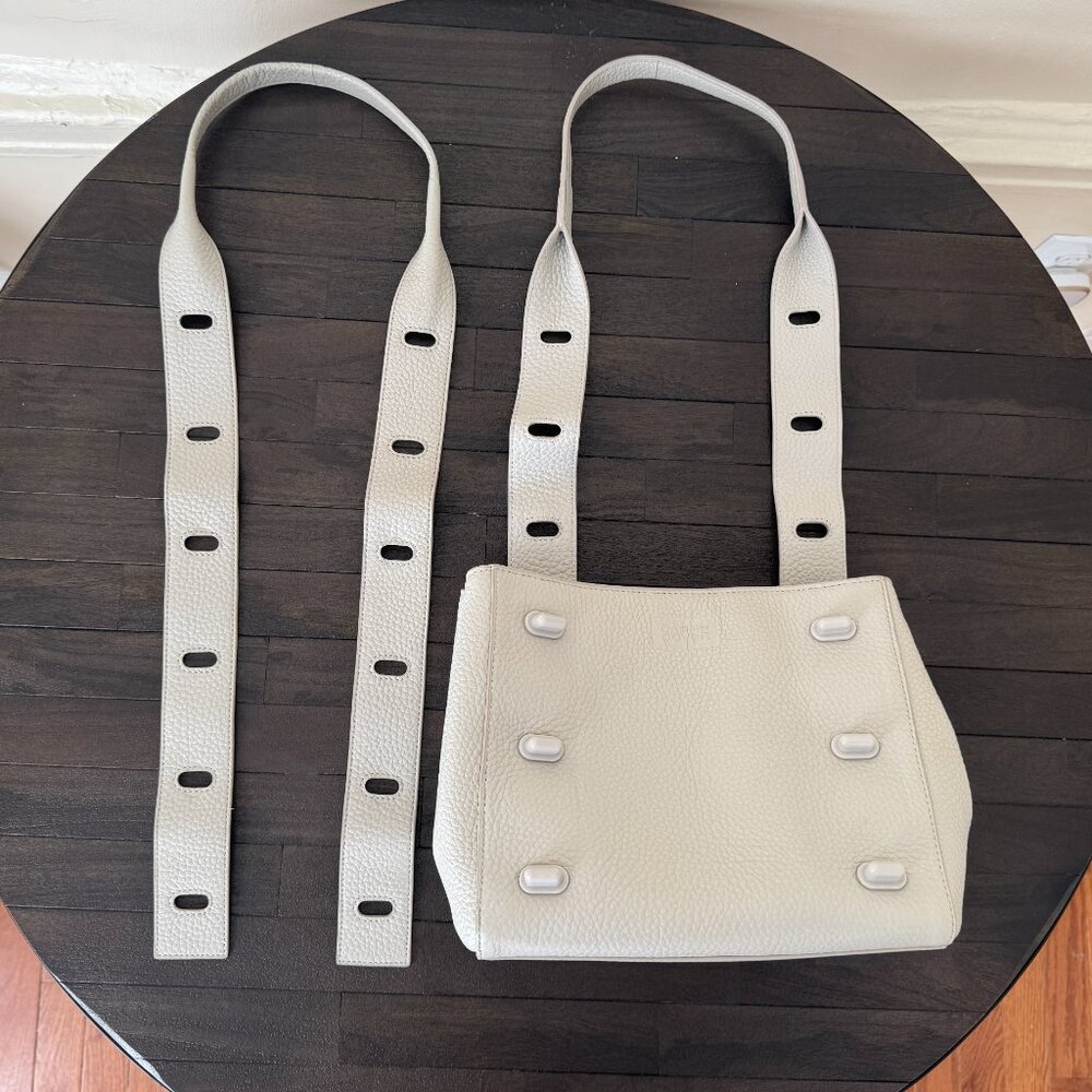 Dagne Dover Tokyo Turnlock Tote in Bone - Picture 12 of 13